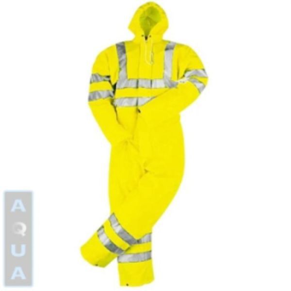 HI VIS WATERPROOF COVERALL