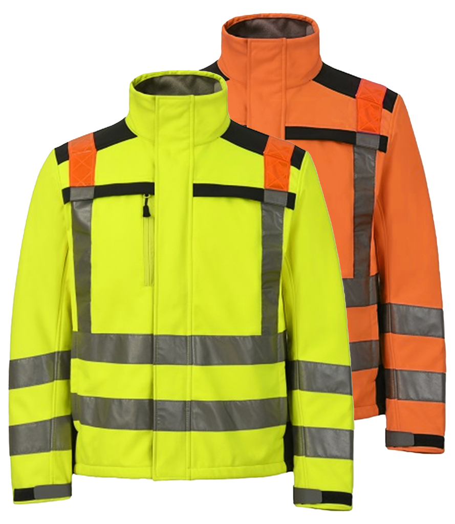 PREMIUM AMBER HI-VIS SOFT SHELL FLEECE