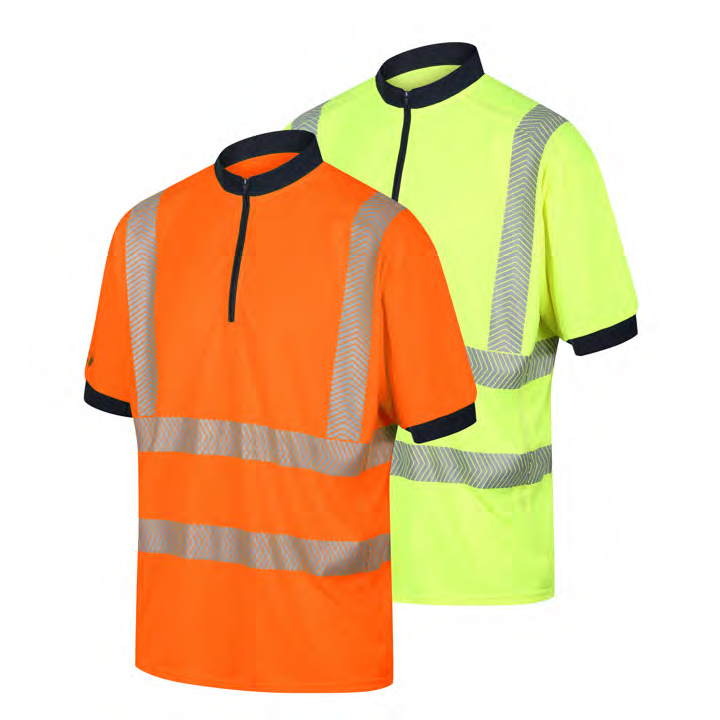 FGX S/S Hi-Vis EN20471 RECYCLED VENTED POLOSHIRT