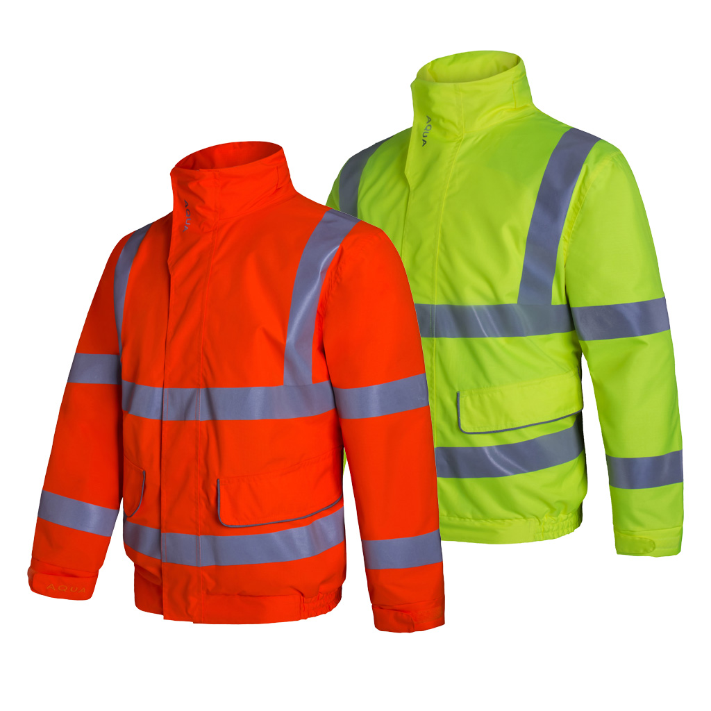 AQUA HI-VIS RIPSTOP BREATHABLE BOMBER JACKET