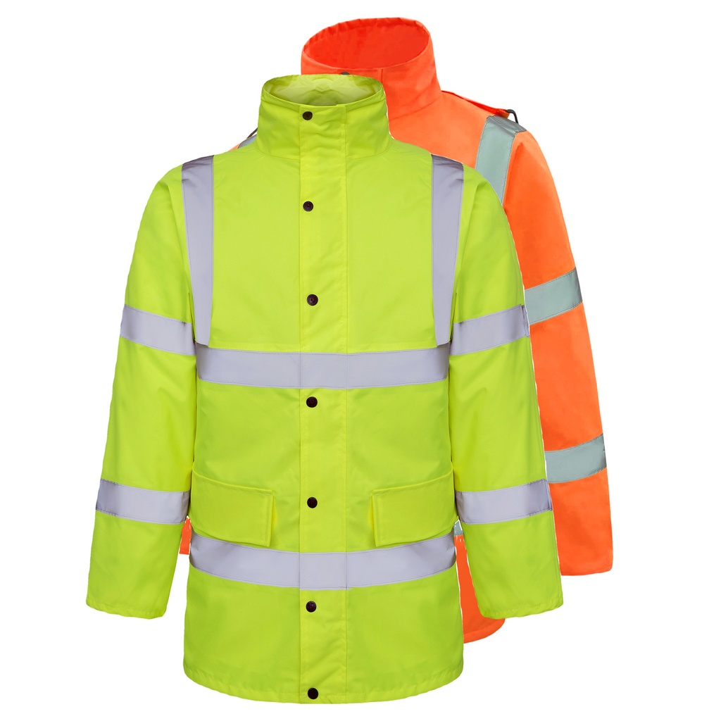 AQUA CLASSIC HIGH VISIBILITY WATERPROOF JACKET