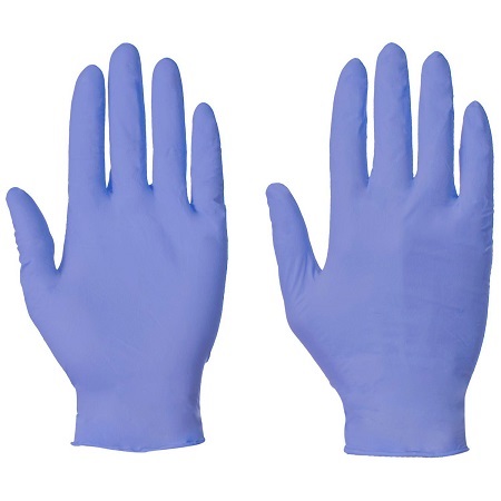 POWDER FREE NITRILE MEDICAL GLOVES (BOX 100) BLUE