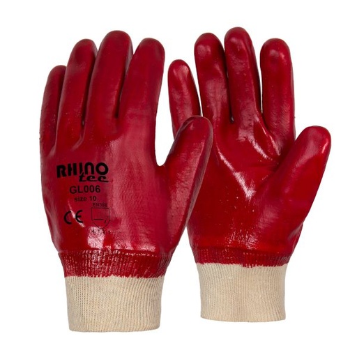 [GL006] RHINOtec PVC KNIT WRIST GLOVES