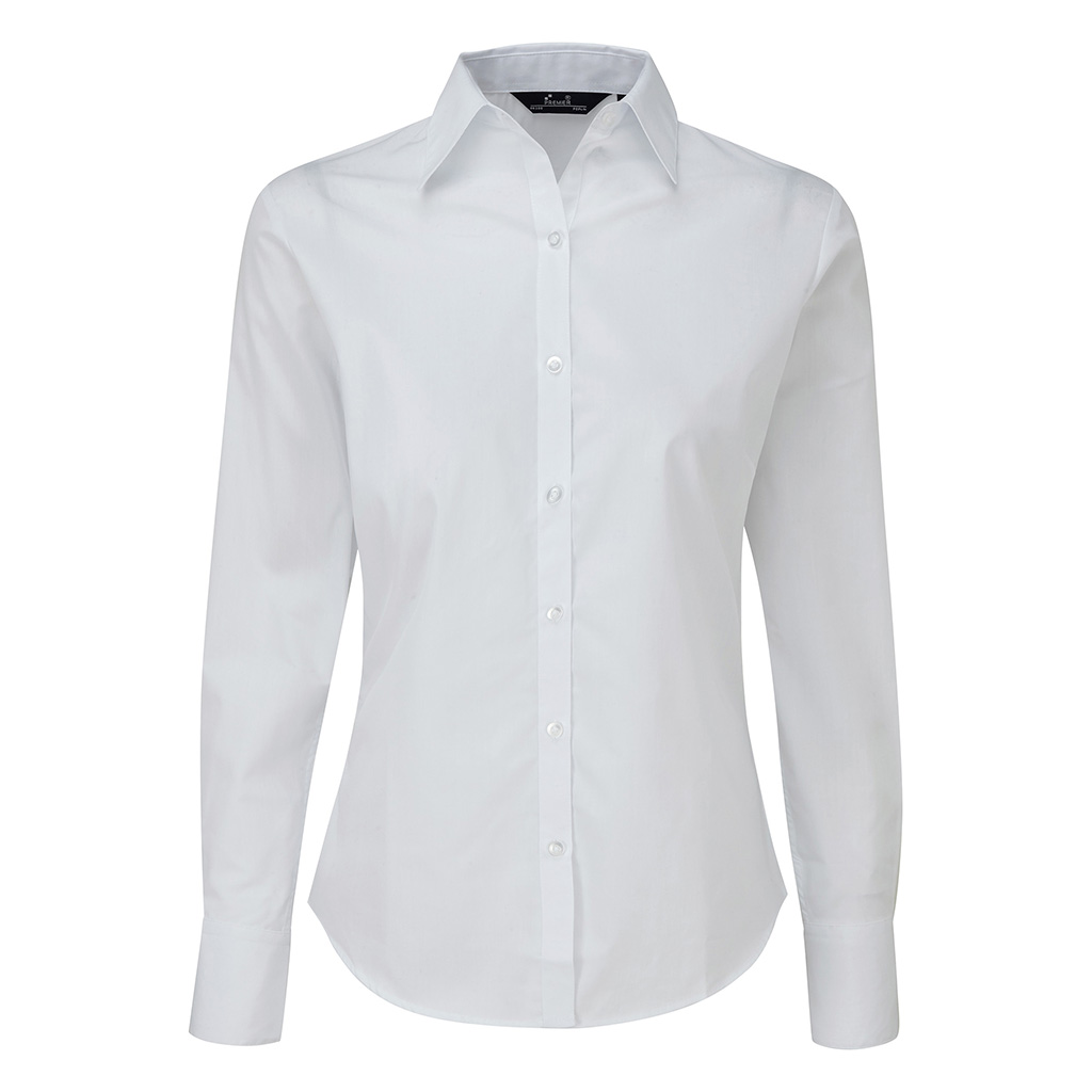 PR300 LADIES L/SLEEVE POPLIN SHIRT